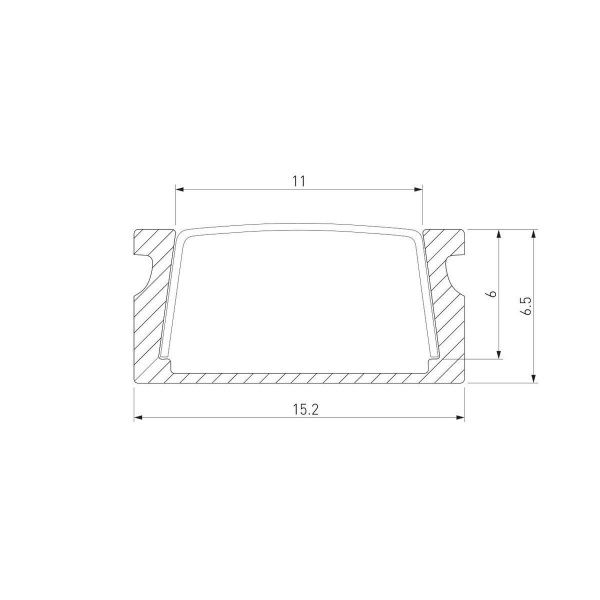 Профиль алюминиевый с рассеивателем Elektrostandard LL-2-ALP006 a053619