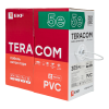 Кабель витая пара U/UTP кат.5E 4 пары solid PVC сер. TERACOM EKF TRC-5EUTP-04PVC-GY-IN3