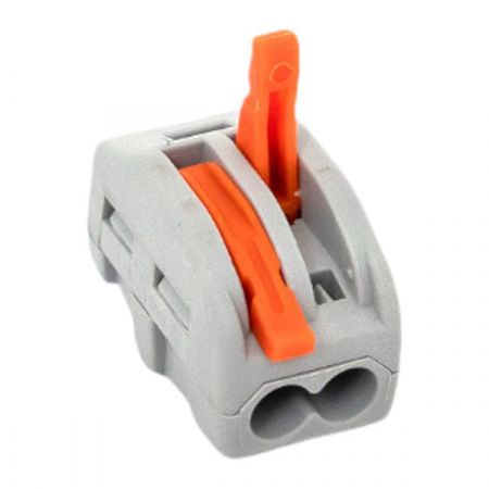 Клемма СМК 222-412 с рычагом 2 отверстия 0,08-2,5(4,0) мм2 EKF PROxima