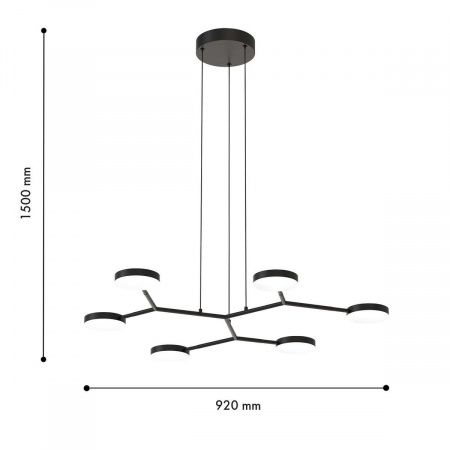 Подвесная светодиодная люстра Favourite Vorago 4632-6P