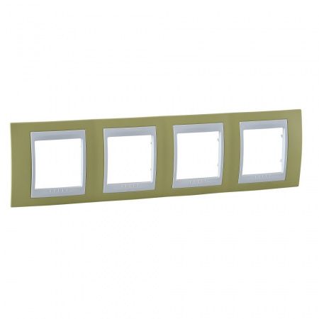 SCH  Unica  Хамелеон  Зелён. Яблоко/Бел.  Рамка 4-ая MGU6.008.863 (вывод из продажи)