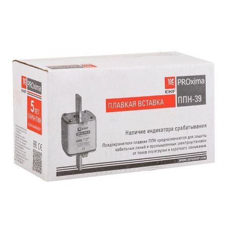 Плавкая вставка ППН-39 630/630А габарит 3 EKF