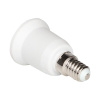 Переходник E14-E27, белый, EKF