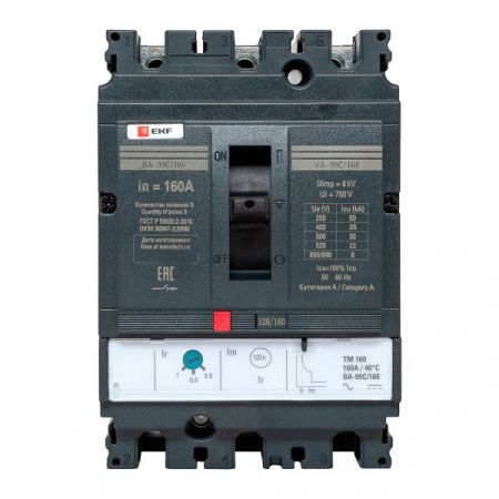 Выключатель автоматический ВА-99C 160/160А 3P 35кА EKF