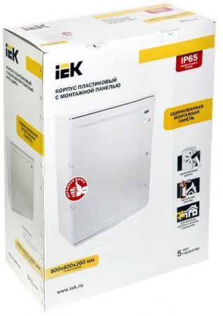 Корпус пластиковый ЩМПп 800х600х260мм УХЛ1 IP65 IEK