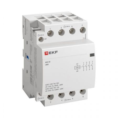 Контактор модульный КМ 32А 4NO 230В АС (3 мод.) PROXIMA EKF