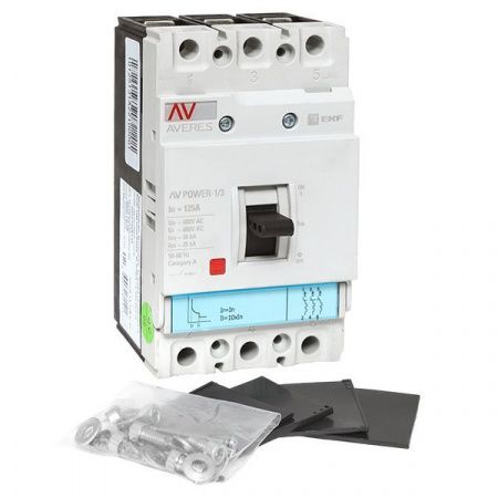 Автоматический выключатель AV POWER-1/3 125А 35kA TR EKF AVERES