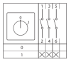 Кулачковый переключатель ПК-1-13 32А 3P "0-1" EKF