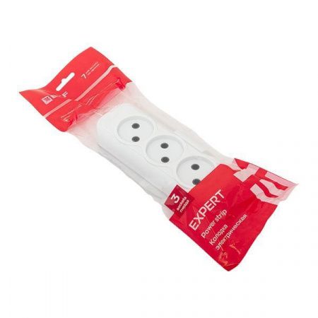 Колодка 3 гн. 10А 2,2кВт б/з Эксперт EKF PROxima