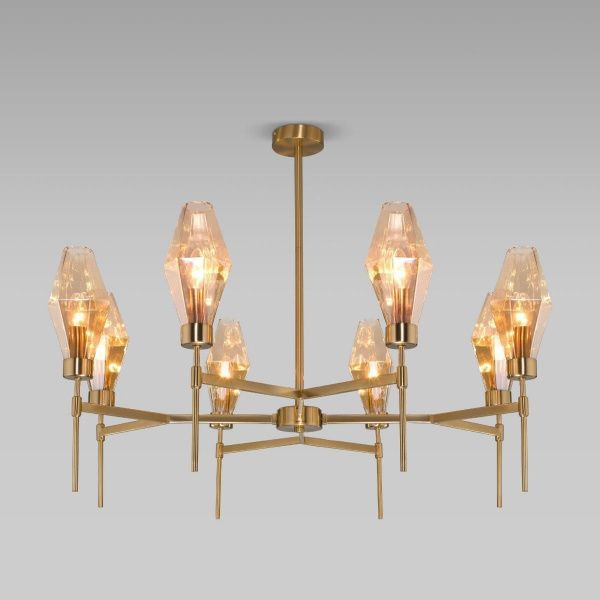 Потолочная люстра Eurosvet Prism 60143/8 латунь