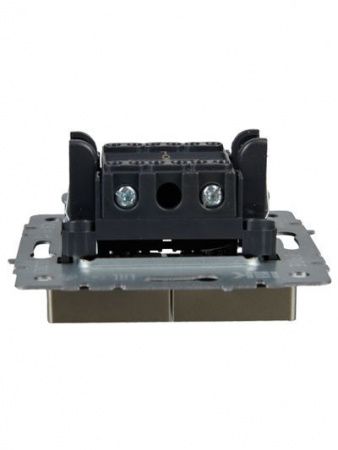 BRITE Выключатель жалюзи 10А ВС10-1-5-БрШ шампань IEK