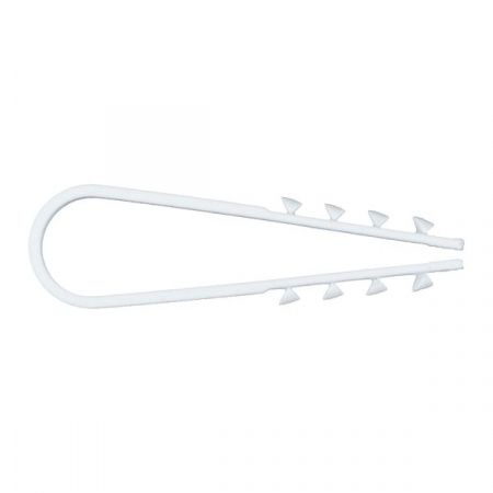 Дюбель-хомут для круглого кабеля (11-18мм) белый (50шт.) EKF PROxima