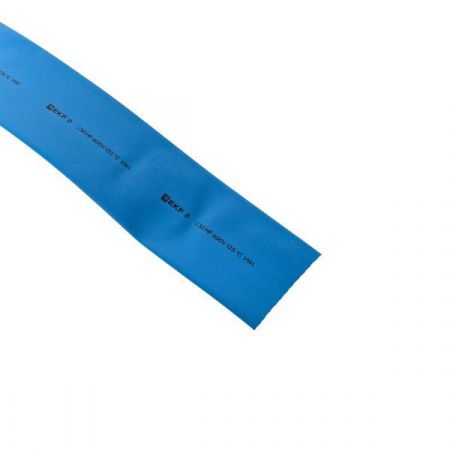 Термоусаживаемая трубка ТУТ нг 50/25 синяя рулон EKF PROxima
