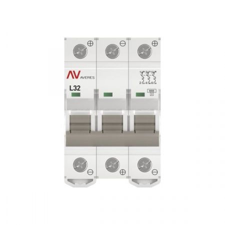 Выключатель автоматический AV-6 DC 3P 32A (L) 6kA EKF AVERES