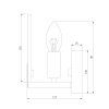 Бра Eurosvet Marble 60158/1 латунь