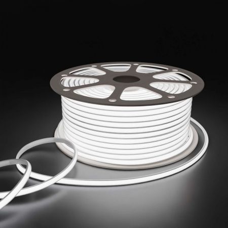 Светодиодная влагозащищенная лента Apeyron 11W/m 288LED/m COB холодный белый 50M 17-53