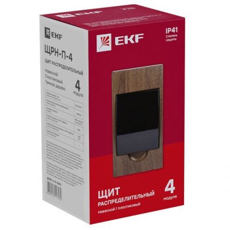 ЩРН-П- 4 темное дерево IP41 PROXIMA EKF