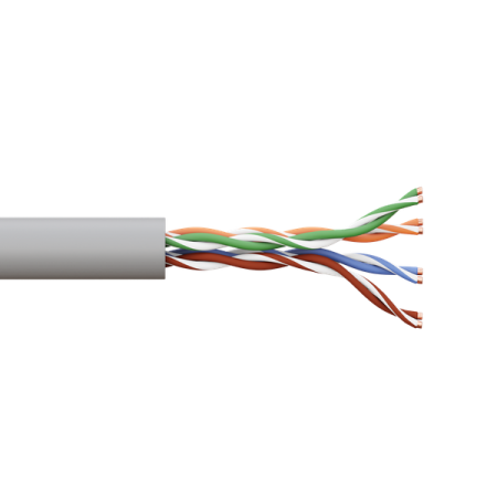 Кабель витая пара U/UTP кат.5E 4 пары 24 AWG solid LSZH нг(А)-HF сер. TERACOM PRO EKF TRP-5EUTP-04LS