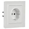 BRITE Розетка 1-местная с заземлением с защитными шторками 16А в сборе РСР14-1-0-БрБ белый IEK