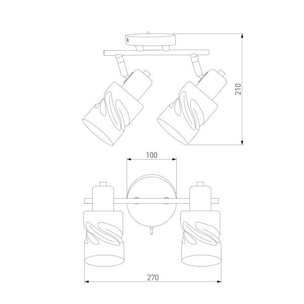 Спот Eurosvet Ansa 20120/2 перламутровое золото