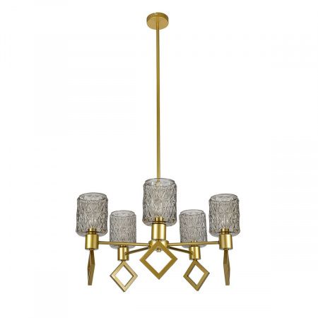 Подвесная люстра Indigo Preda V13025/5R Gold V000469