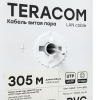 Кабель витая пара U/UTP кат.5E 4 пары solid PVC сер. TERACOM EKF TRC-5EUTP-04PVC-GY-IN3