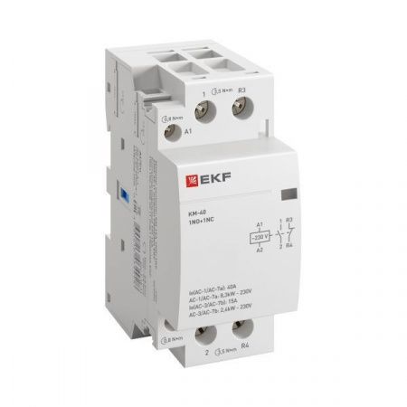 Контактор модульный КМ 40А 1NO+1NC 230В АС (2 мод.) PROXIMA EKF