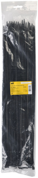 Хомут 4,8х450мм нейлон черный (100шт) IEK