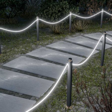 Комплект светодиодного НЕОНа Apeyron 220В, 6Вт/м, 300лм/м, 6500К, smd 2835, 144д/м, круглый, d=14, 10м, IP65 (сетевой шнур, заглушка, крепеж - 10шт) 1