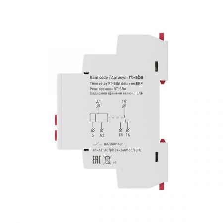 Реле времени RT-SBA (задержка времени включ.) EKF PROxima
