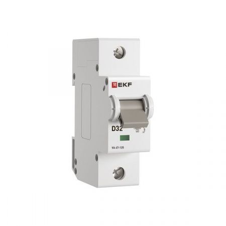 Автоматический выключатель ВА 47-125 1P 32А (D) 15кА PROXIMA EKF