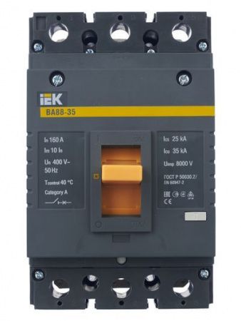Выключатель автоматический ВА88-35 3Р 160А 35кА IEK
