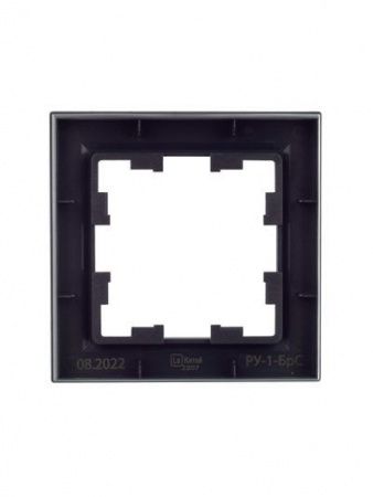 BRITE Рамка 1-местная РУ-1-БрС сталь IEK