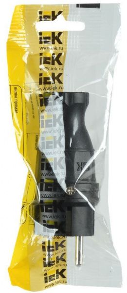 Вилка прямая ВБп3-1-0м IP44 ОМЕГА каучук IEK