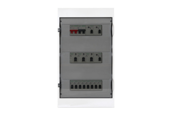 Бокс ЩРН-П-36 IP40  (прозрачн. дверца, 3ряда, с шинами) ЩРНП SE Easy9 Box SCH