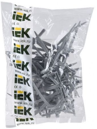Хомут дюбельный ХД 7х150 сер (50шт/упак) IEK