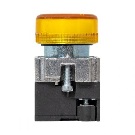 Лампа сигнальная BV65 желтая EKF