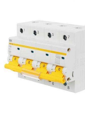 KARAT Автоматический выключатель ВА47-100 4P C 80А 10кА IEK