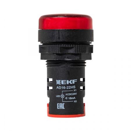 Матрица светодиодная AD16-22HS красная 24В AC/DC EKF PROxima
