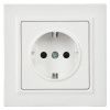 BRITE Розетка 1-местная с заземлением с защитными шторками 16А в сборе РСР14-1-0-БрБ белый IEK