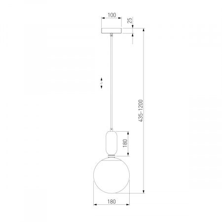 Подвесной светильник Eurosvet Bubble 50197/1 золото