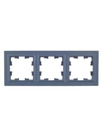 BRITE Рамка 3-местная РУ-3-БрМ маренго IEK