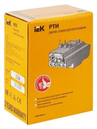 Реле РТИ-1307 электротепловое 1,6-2,5А IEK